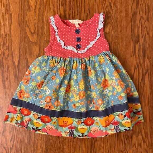 Matilda Jane Green Garden Dress Size 2 - Picture 1 of 3